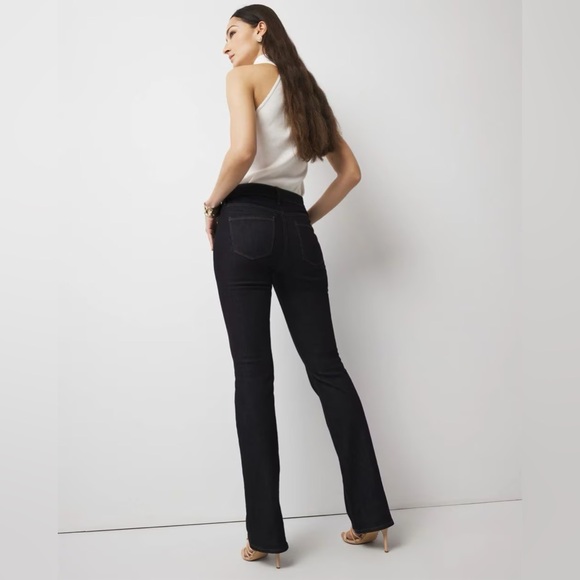 White House Black Market High Rise Sculpt Skinny Flare Jeans - Picture 2 of 14